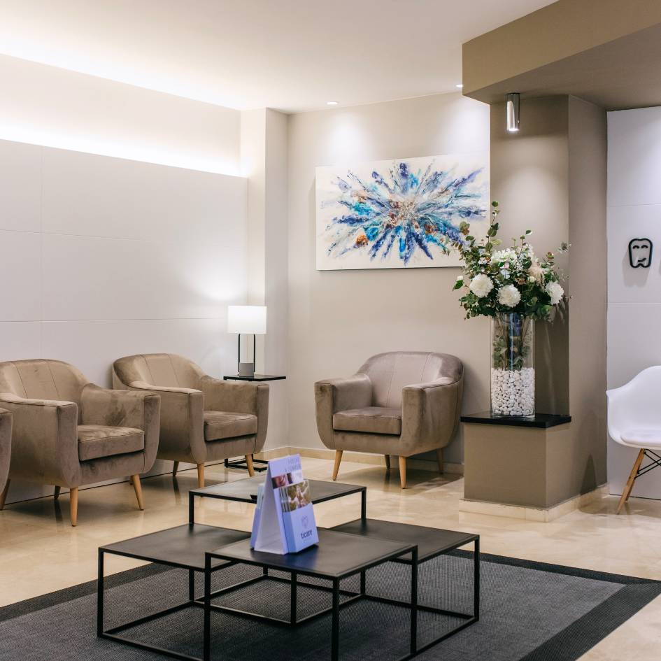Sala de espera Clínica Fuente del Ángel
