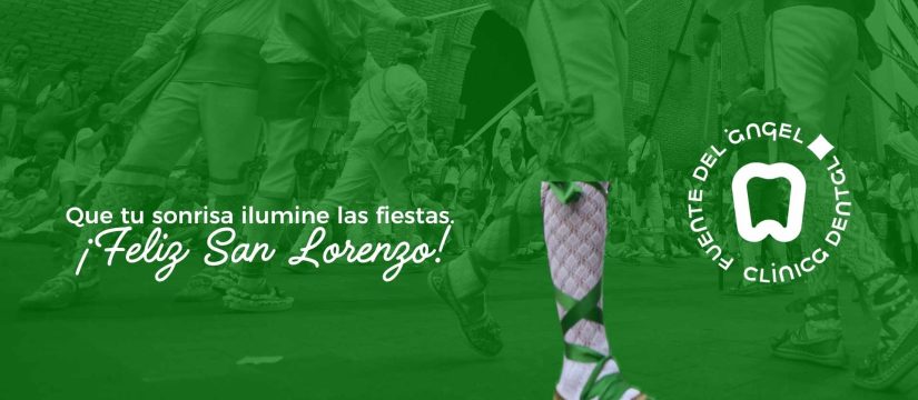 Banner deseando felices fiestas de San Lorenzo
